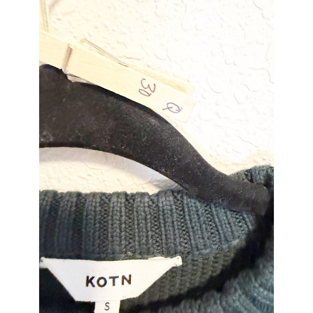 KOTN Womens Hamatah Knit Sweater Pullover Crew Neck Ribbed‎ Trim Black Small - Picture 8 of 8